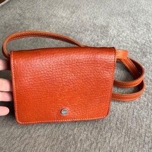 EUC Shinola Brown Leather Convertible Crossbody